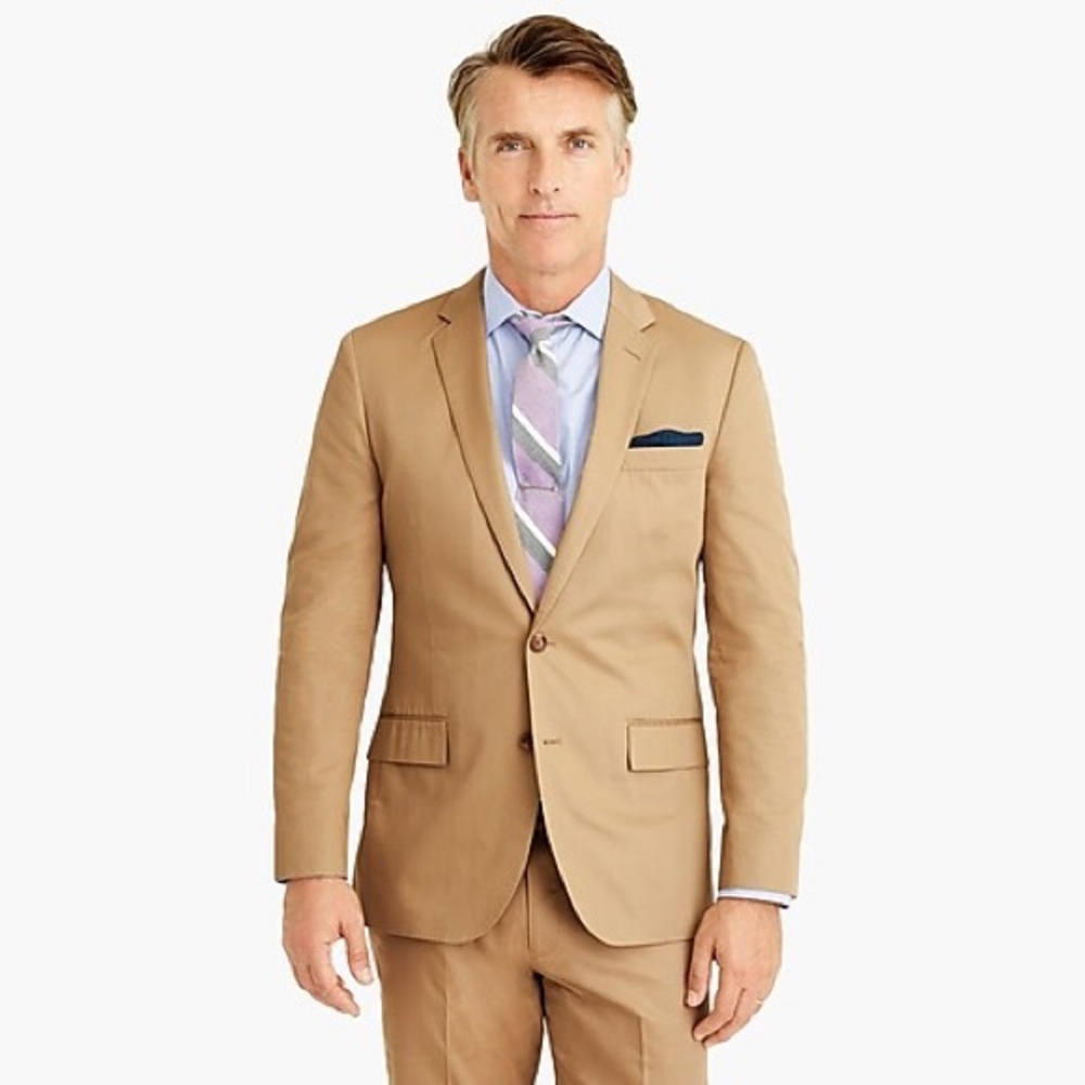J. Crew Ludlow Khaki Suit